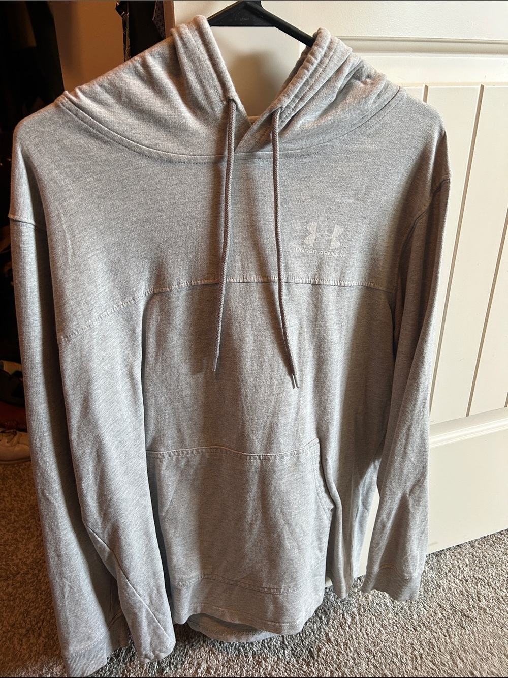Under Armour Light Gray Pullover Hoodie